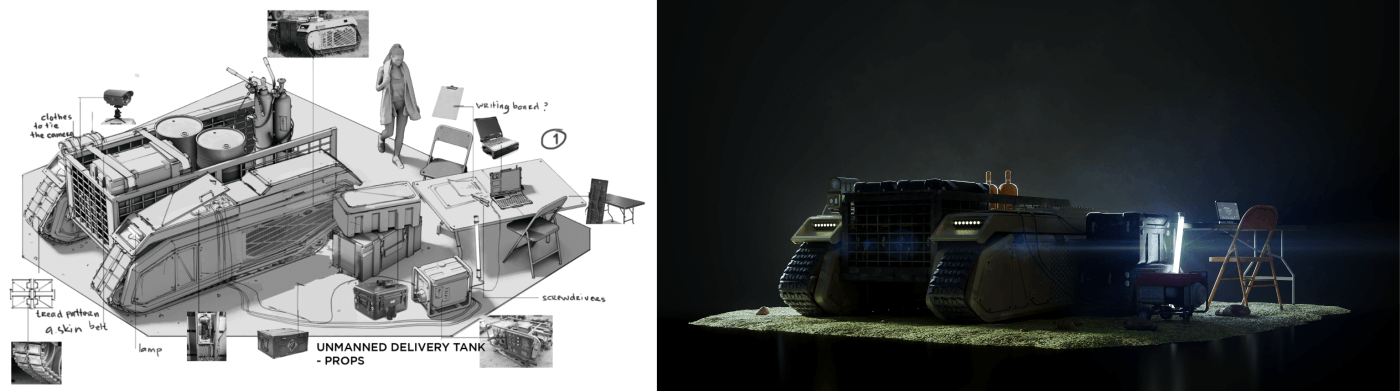 Warfare 3D Assets - Tank | KitBash3D