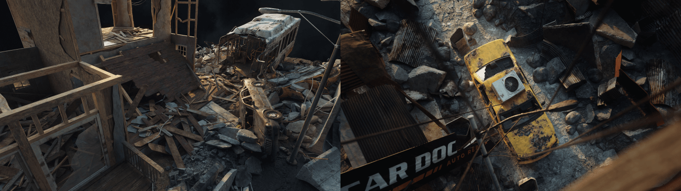 Wreckage - Premium 3D Models and Materials | KitBash3D