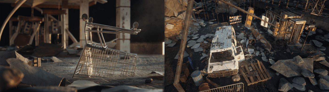 Wreckage - Premium 3D Models and Materials | KitBash3D