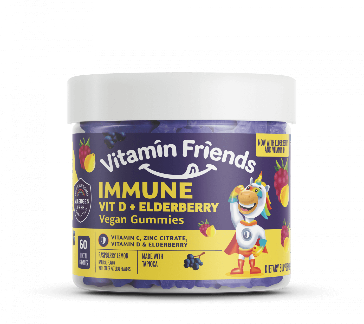 Vitamin Friends Vitamin D and Elderberry gummies