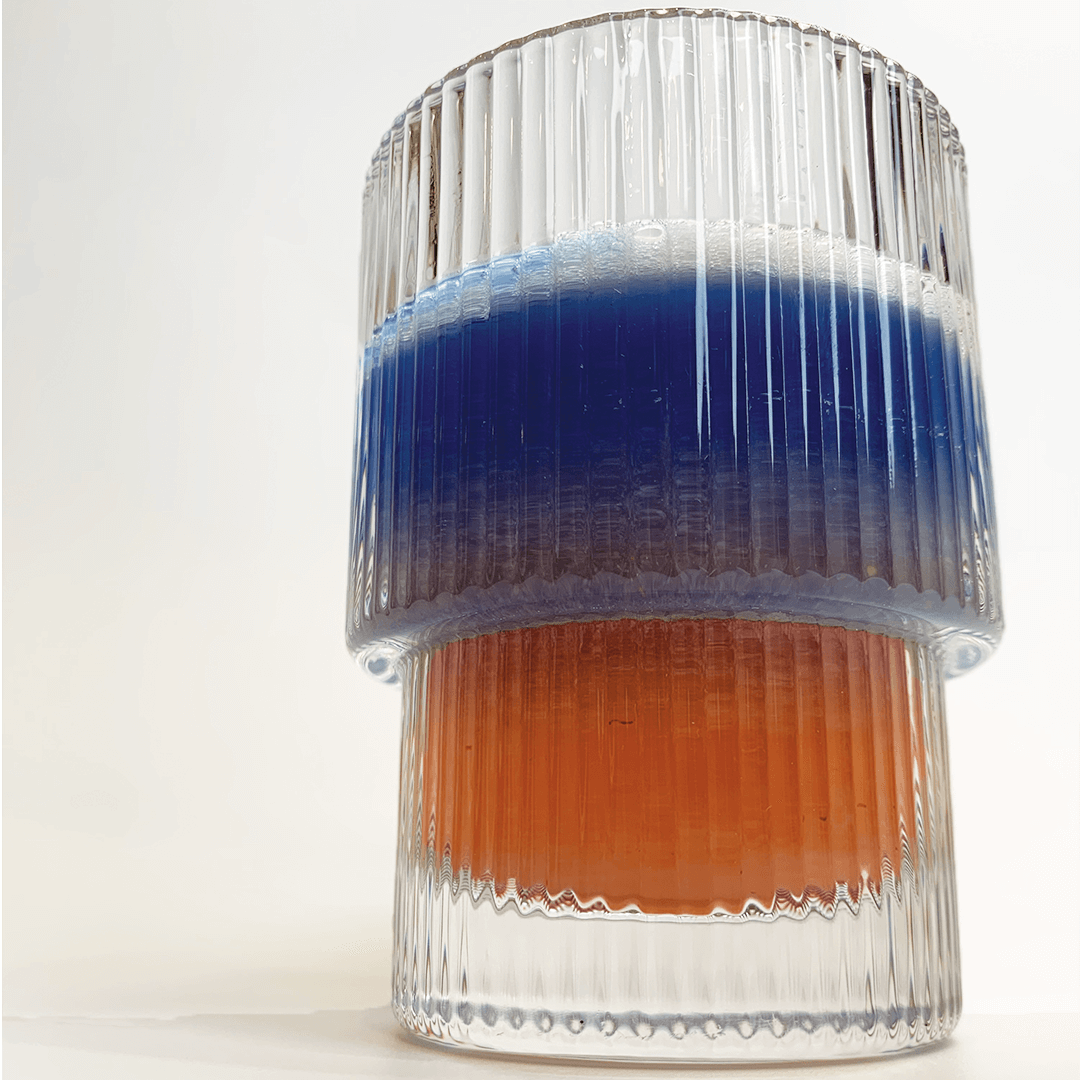 red white and blue american flag cocktail