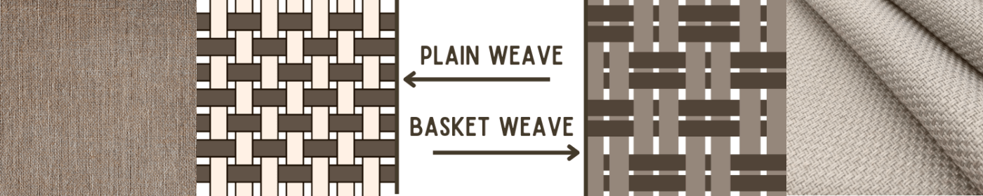 plain and basket weave examples