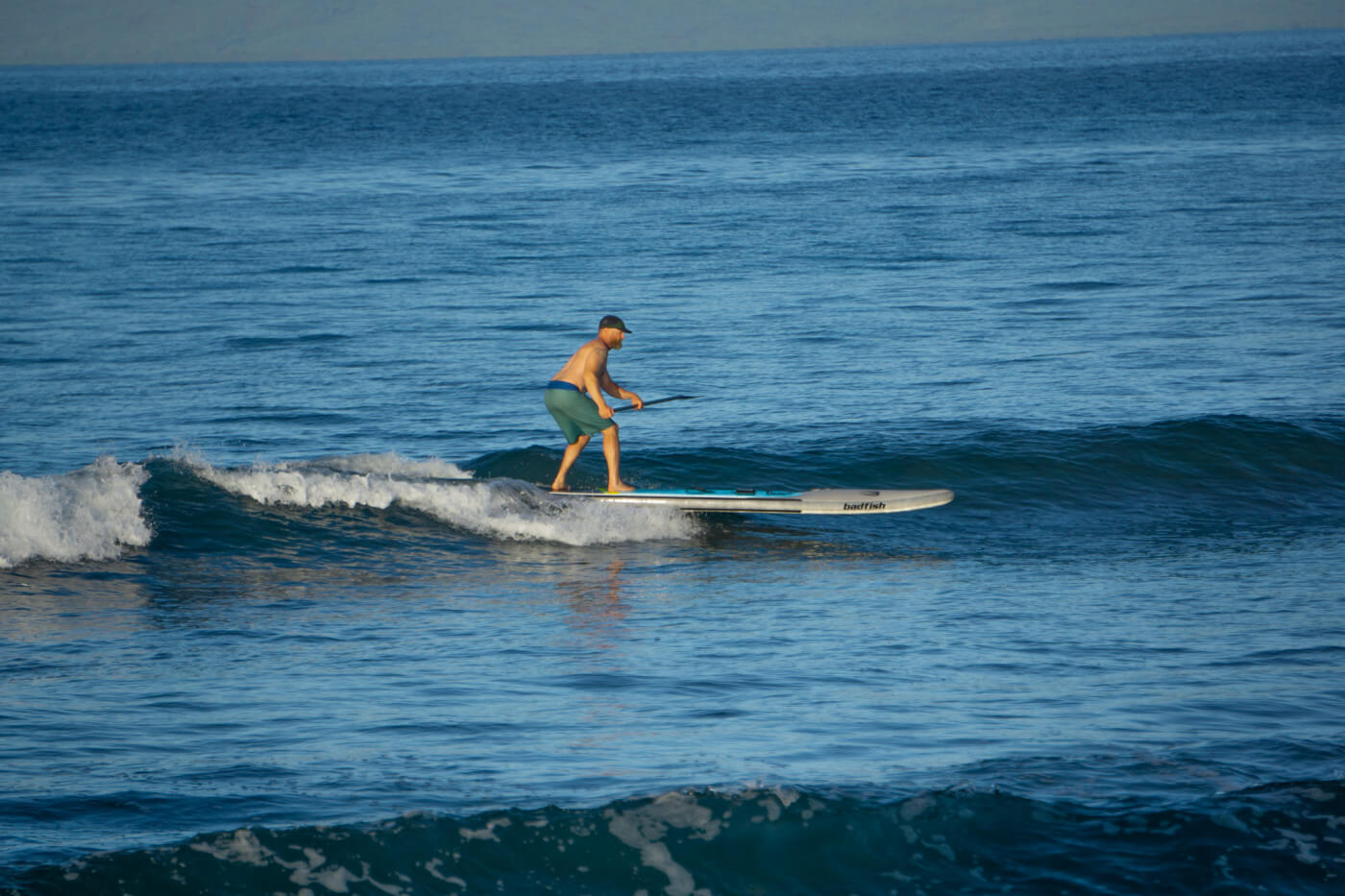 Surfing small waves on the iSHAPE is greatly enhanced with the Wiki Rail Tail.