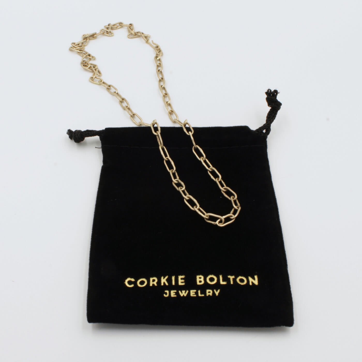 velvet bag with custom jewelry branding