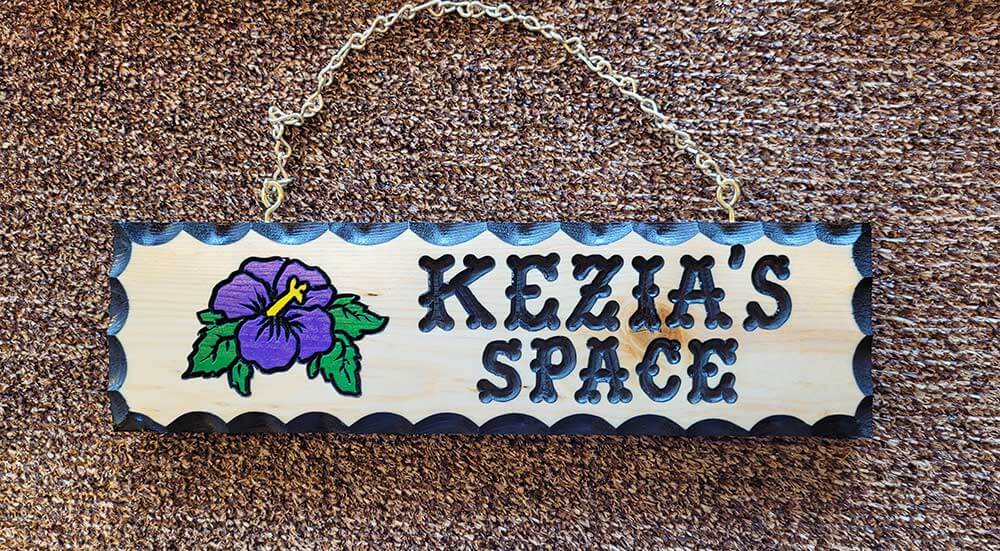 Wood Flower Garden Sign | Calico Wood SIgns