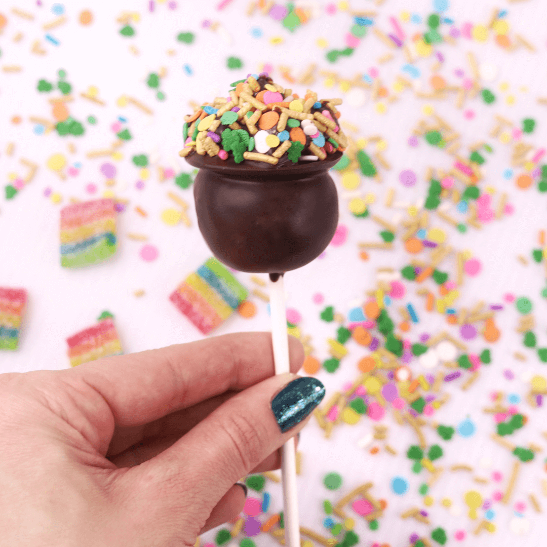 Pot of Gold Brownie Cake Pops