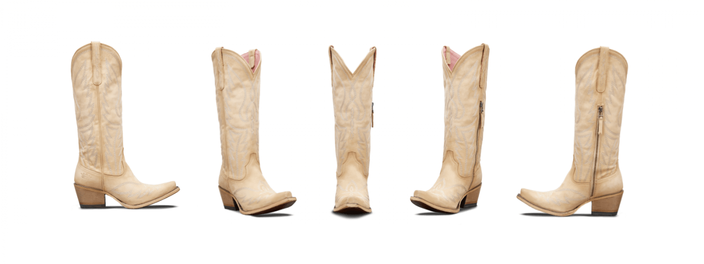 Junk Gypsy Womens cowboy boots  in Bone Color by Lane