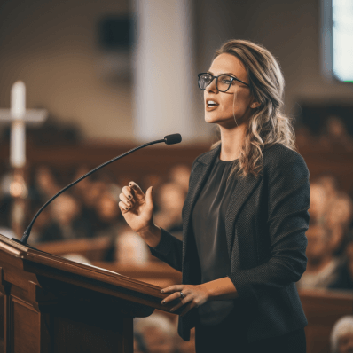 woman preacher or pastor