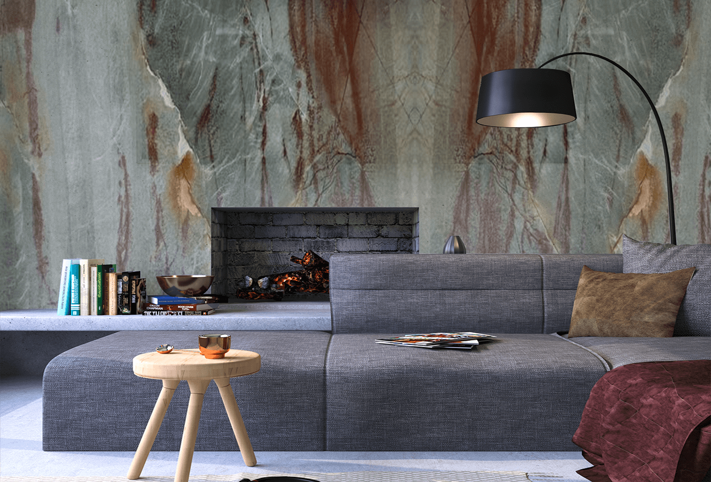 A Quartzite Feature Wall for Your Living Room
