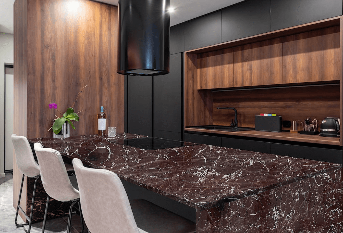 Benefits of Red Marble Counter