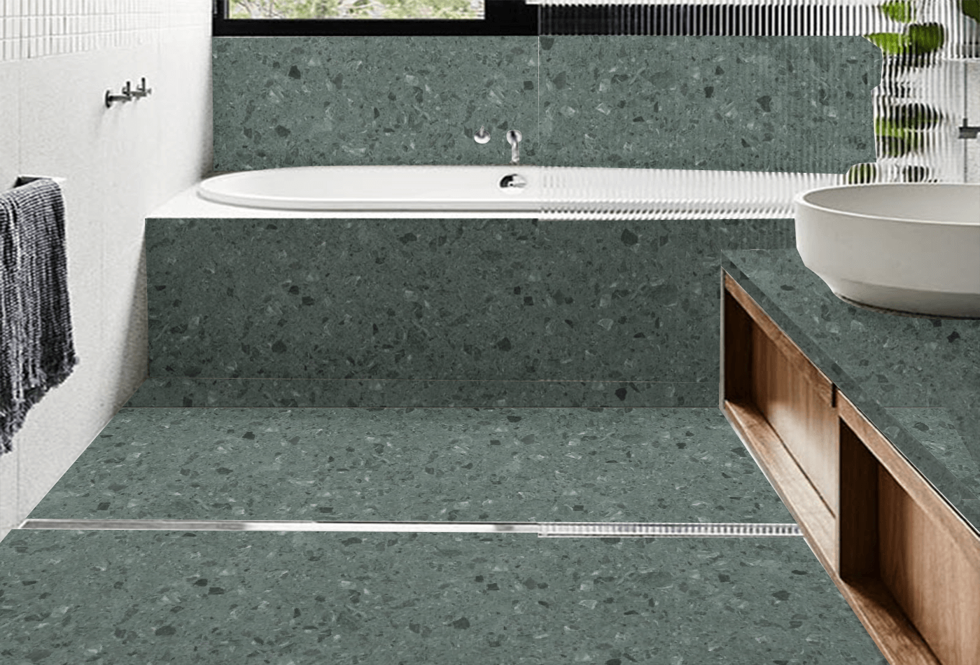 Can Verde Alpi Terrazzo Stone be Best for Bathrooms