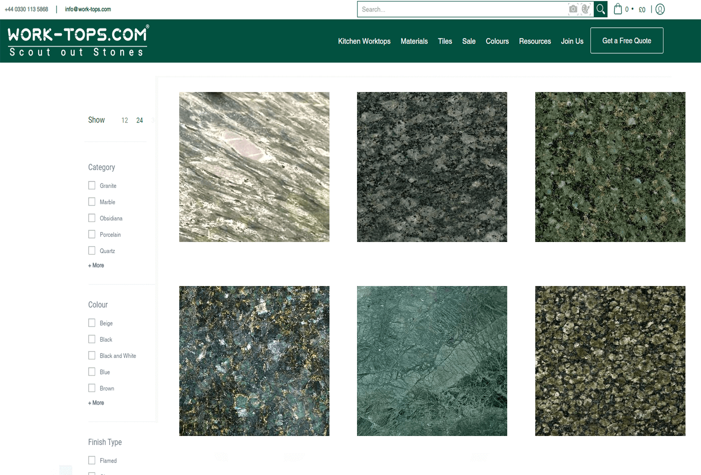 Green Granite Collection