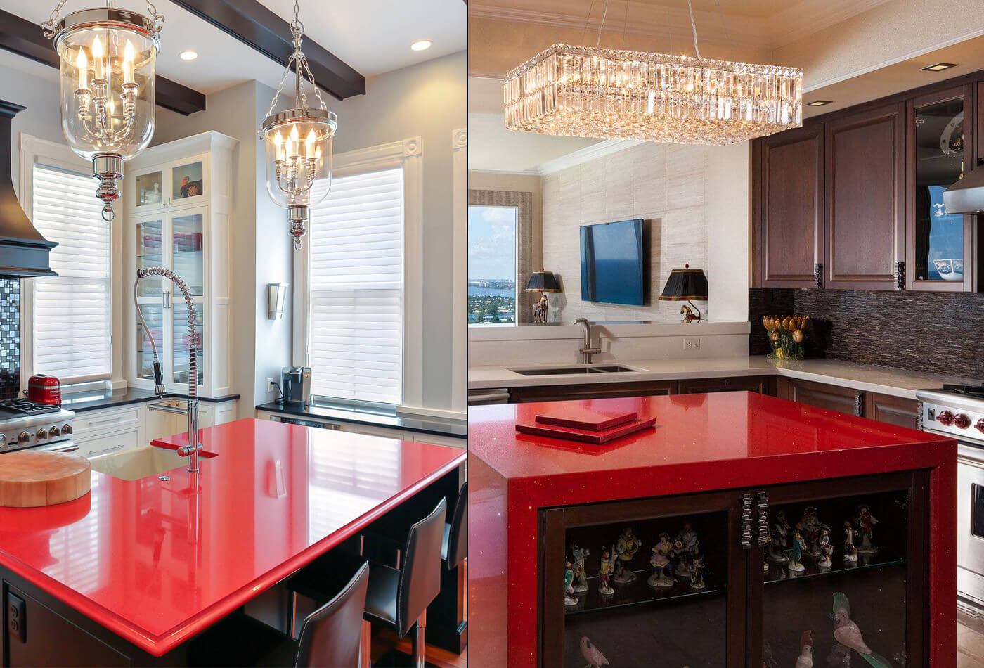 Red kitchens