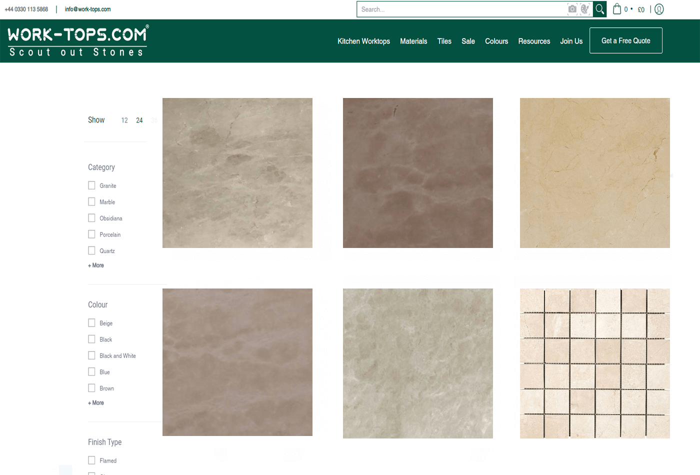 Collections of Crema Marfil Stones from Different Variants