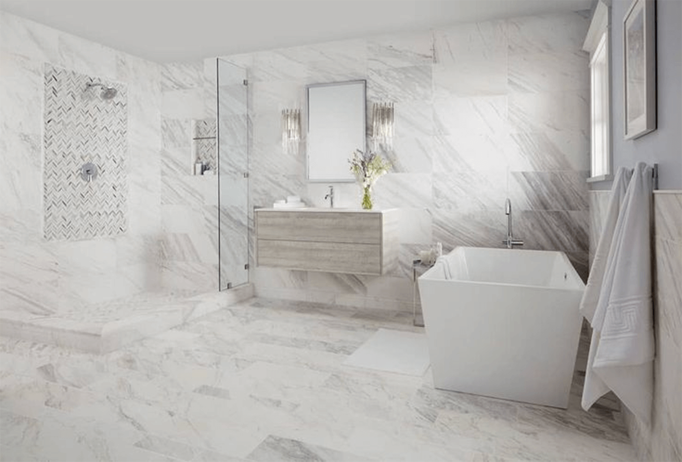 Design Ideas to Use Marble in the Bath