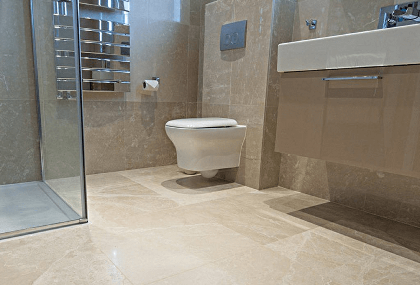 Do One Thing, Install Marble Flooring In The Bathroom