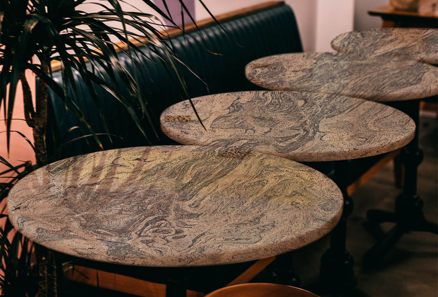 Elegant Ivory Fantasy Granite Design For Your Restaurant Table tops