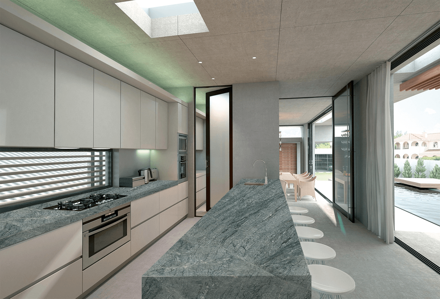 Enchanting Grey Quartzite Kitchen Worktop Design Ideas