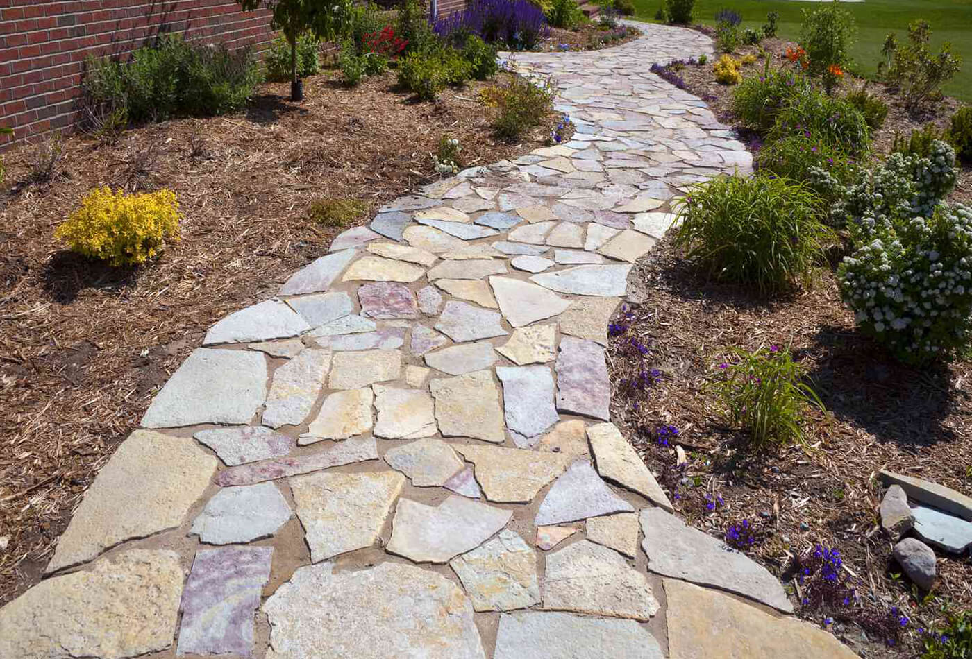 Garden Stepping Stones With Offcut