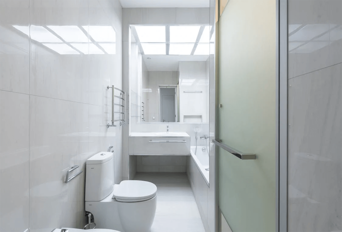 How about a Milk White Bathroom