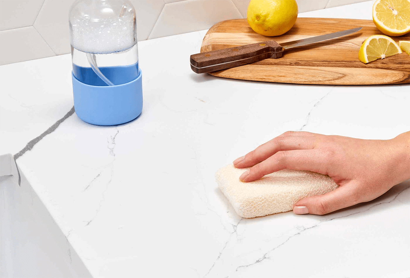 How to Remove Citrus Stain from Natural Stone Worktops