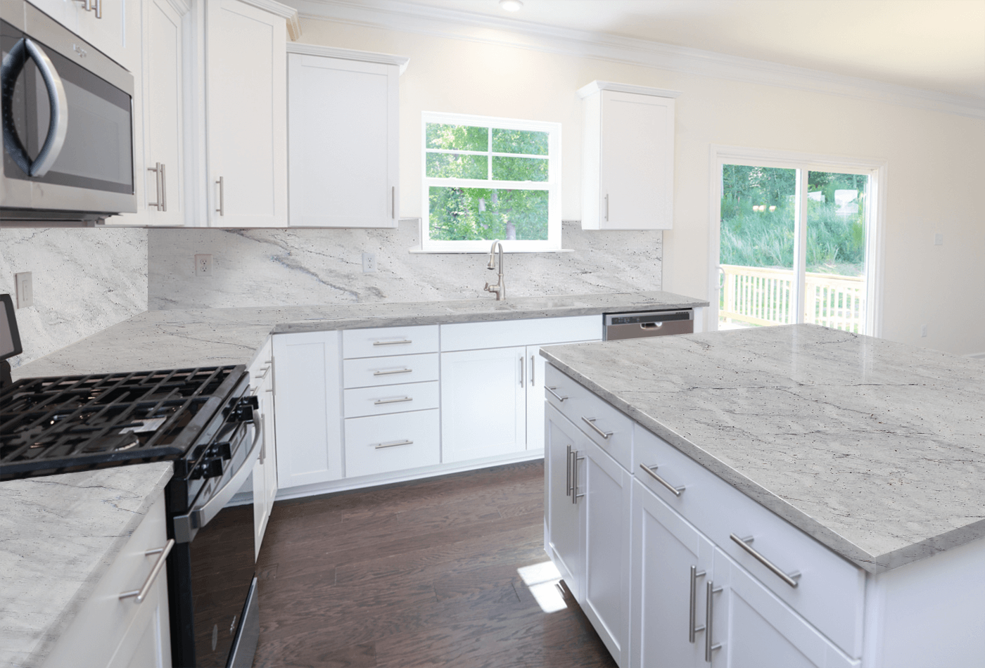 Ideas for a White Granite Kitchen Backsplash