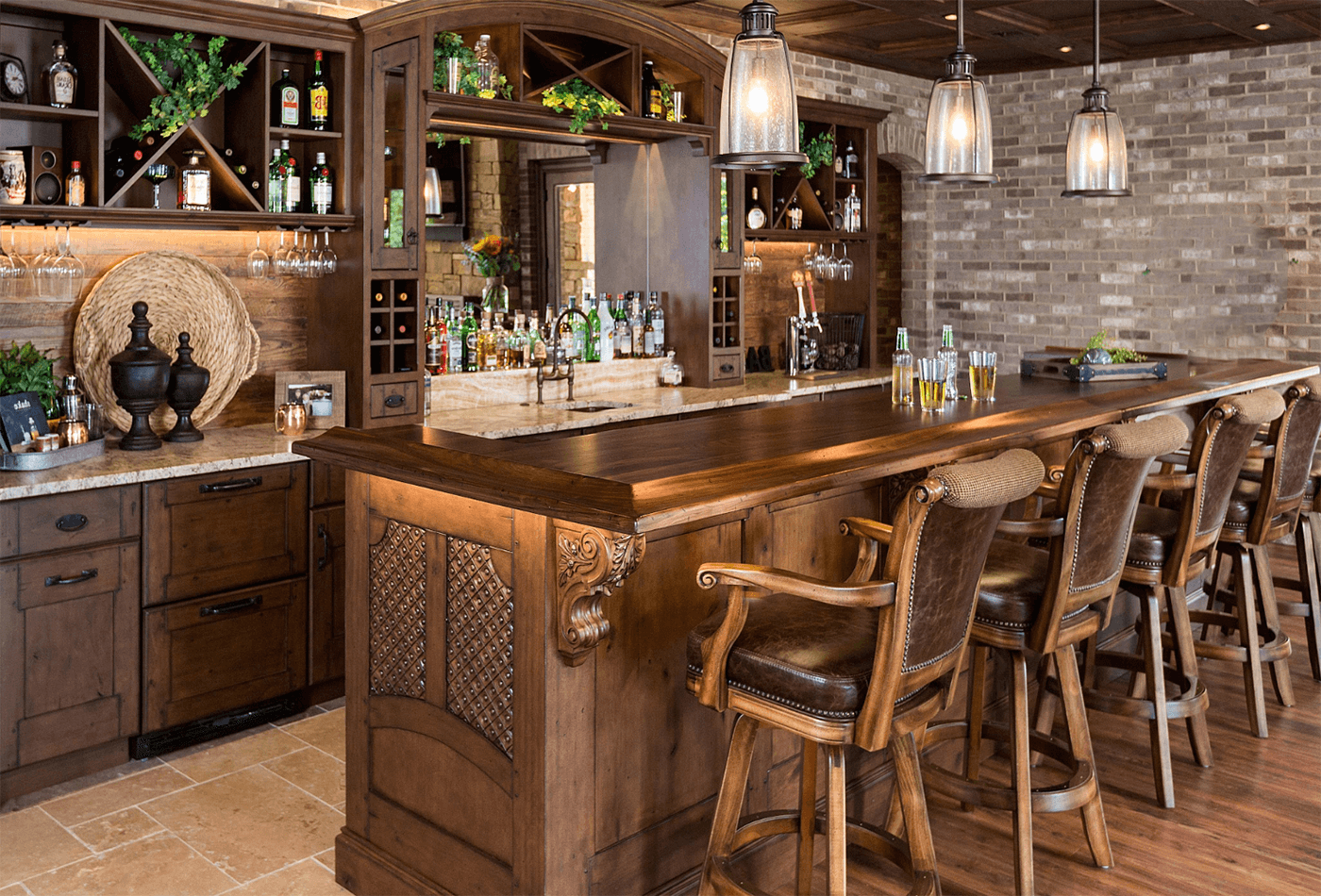 attractive home bar