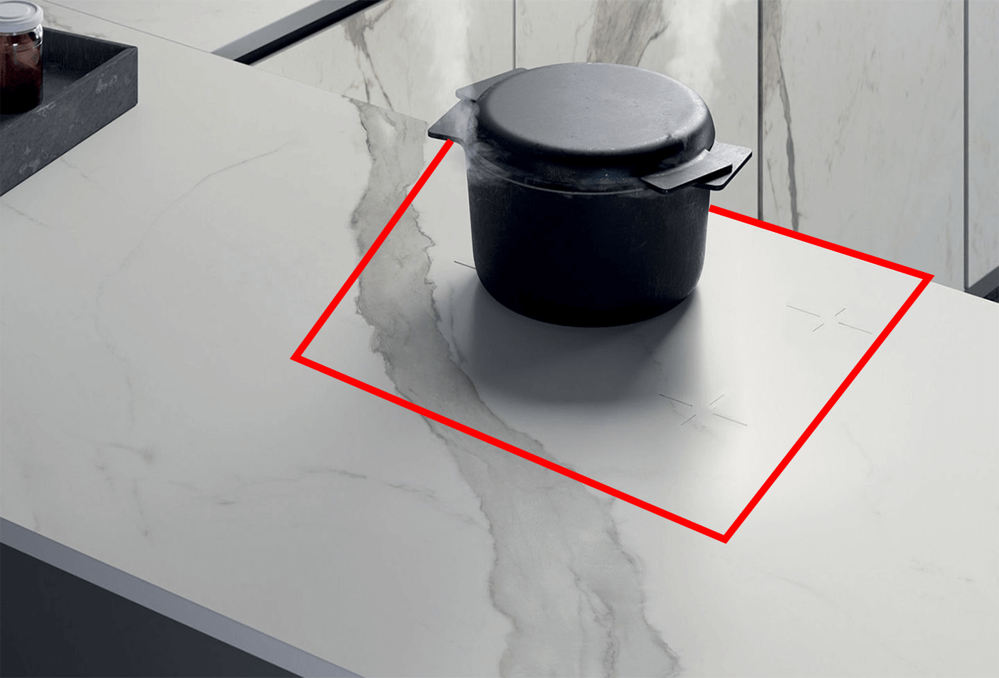 Invisible Induction Cooktop Surfaces - Having Trouble Locating the Cooking Point