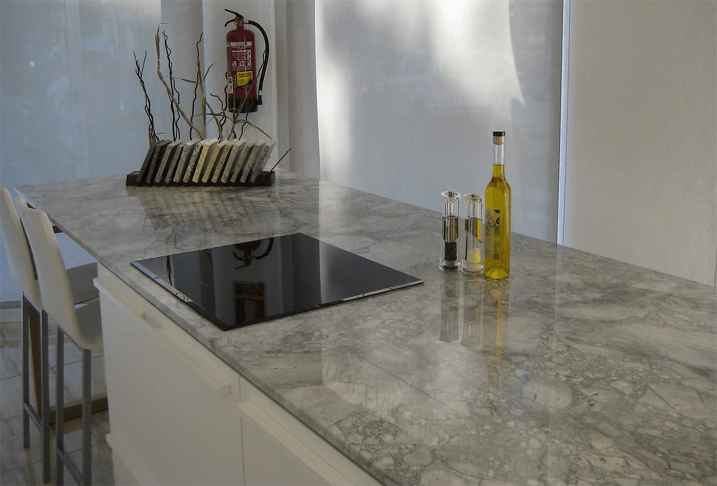 Is Grey Marble Counter Stain Easily