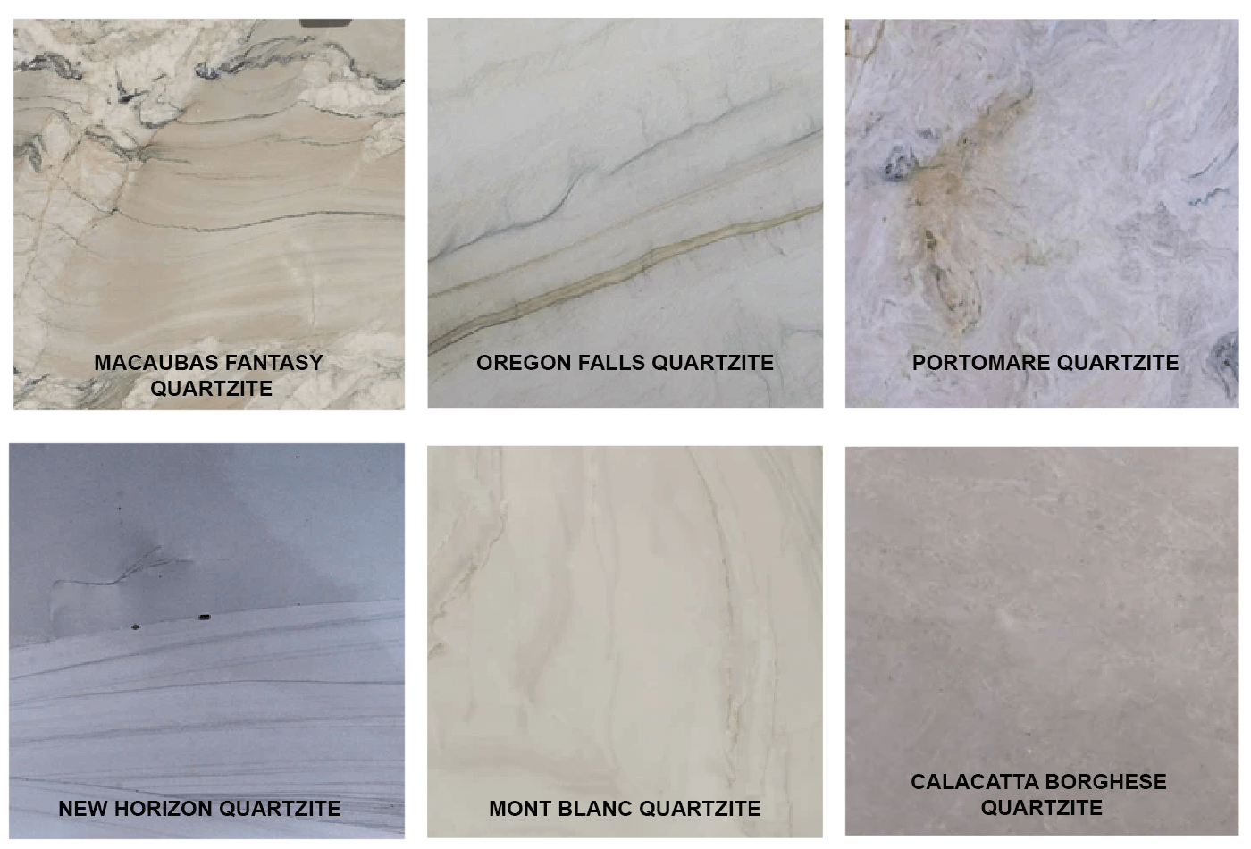 Look Over Our Grey and White Quartzite for Matching Collections
