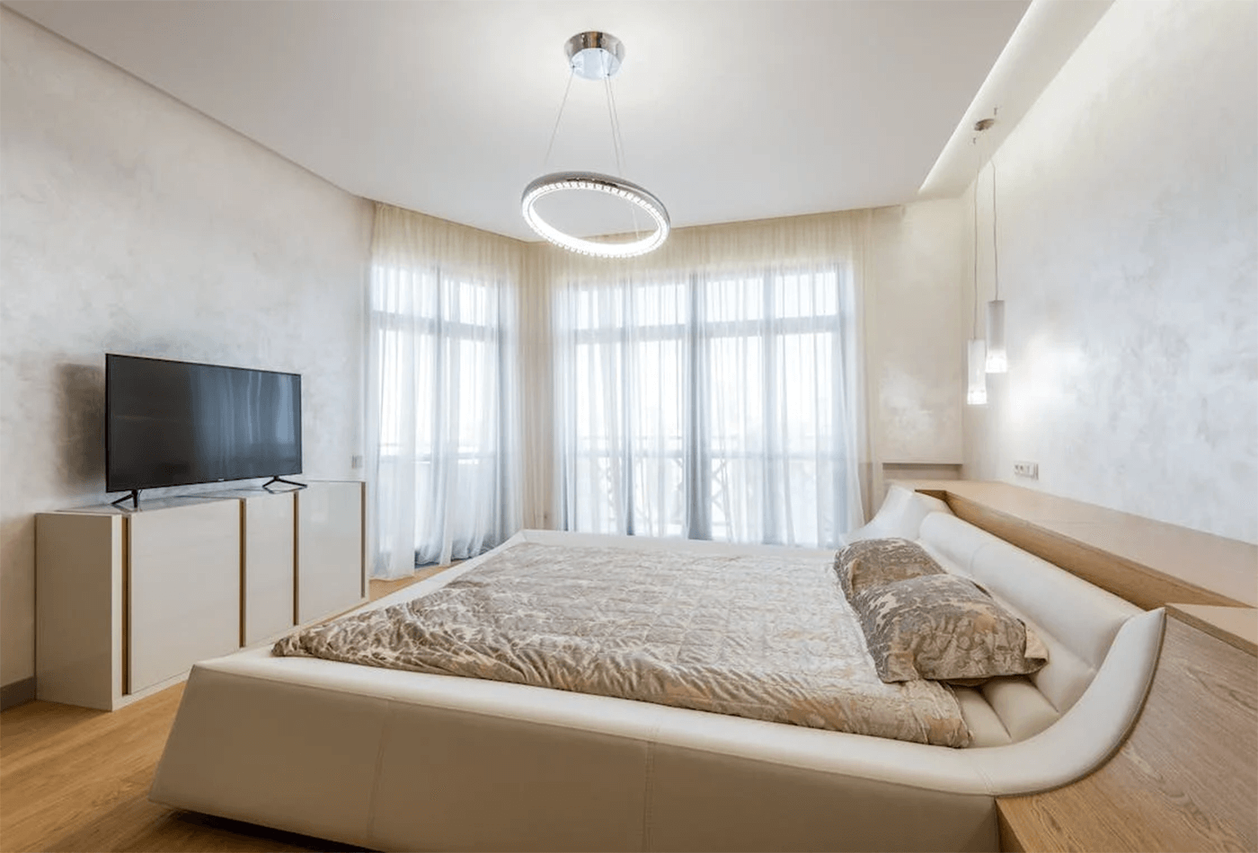 Master Bedroom Boasting A Light-Filled Bay Window