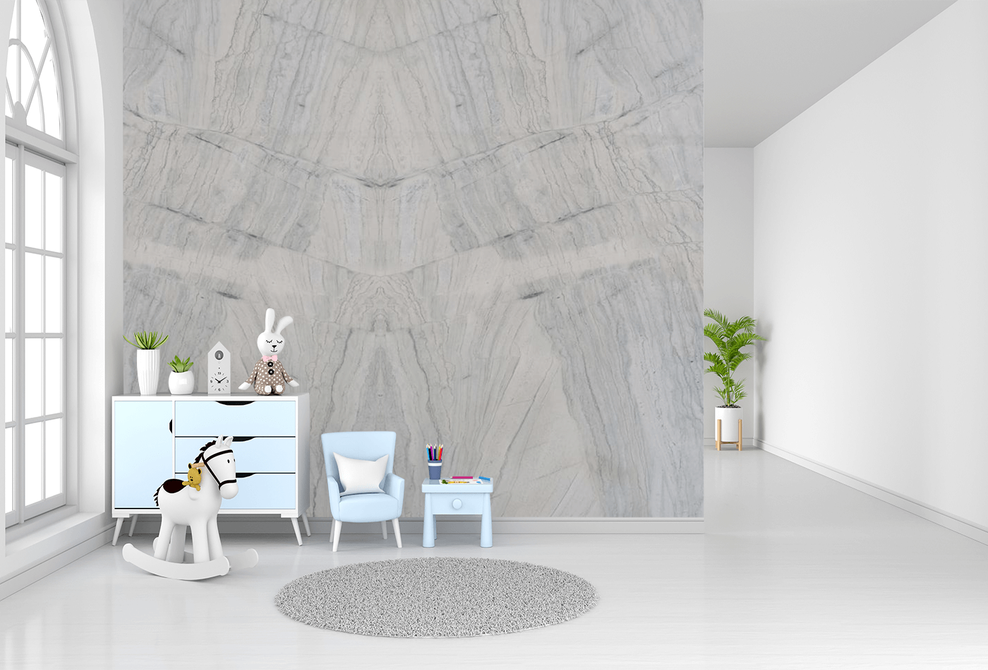 Quartzite In Kid's Playing Room, Pack Up Their Souls With Joy