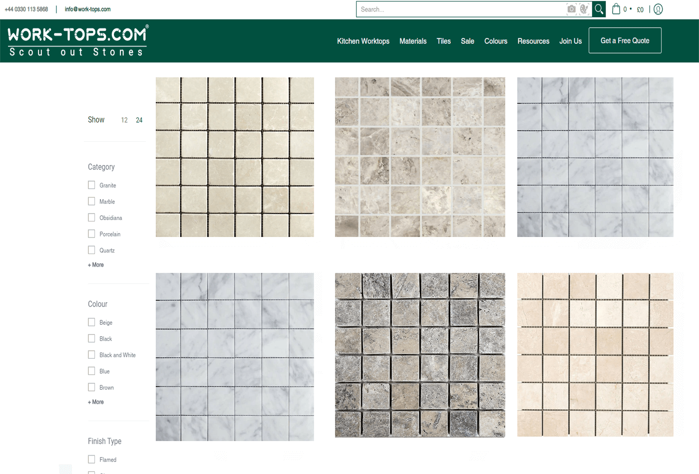 Varieties of Mosaic Tiles