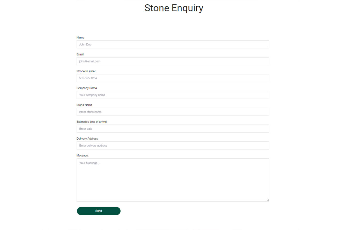 Stone enquiry
