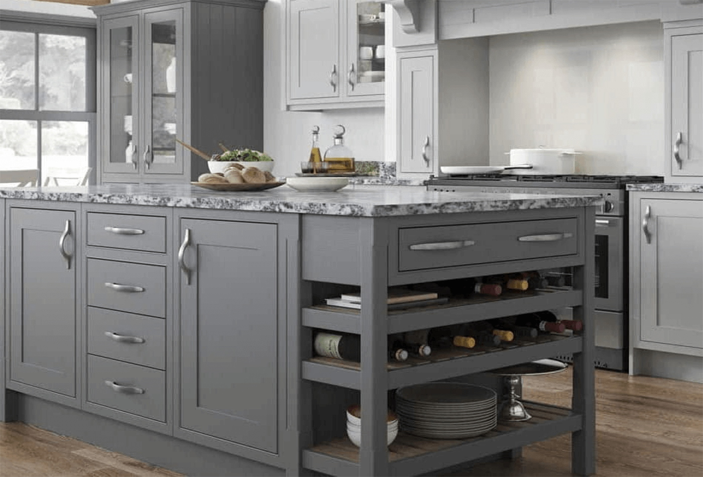 traditional grey kitchen designs
