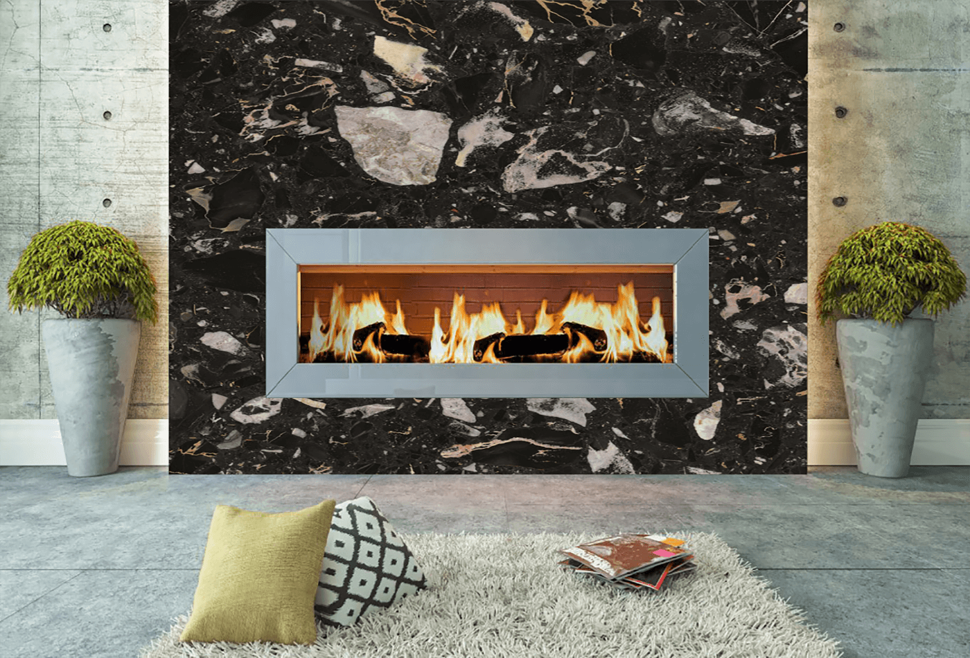 Terrazzo For Fireplace