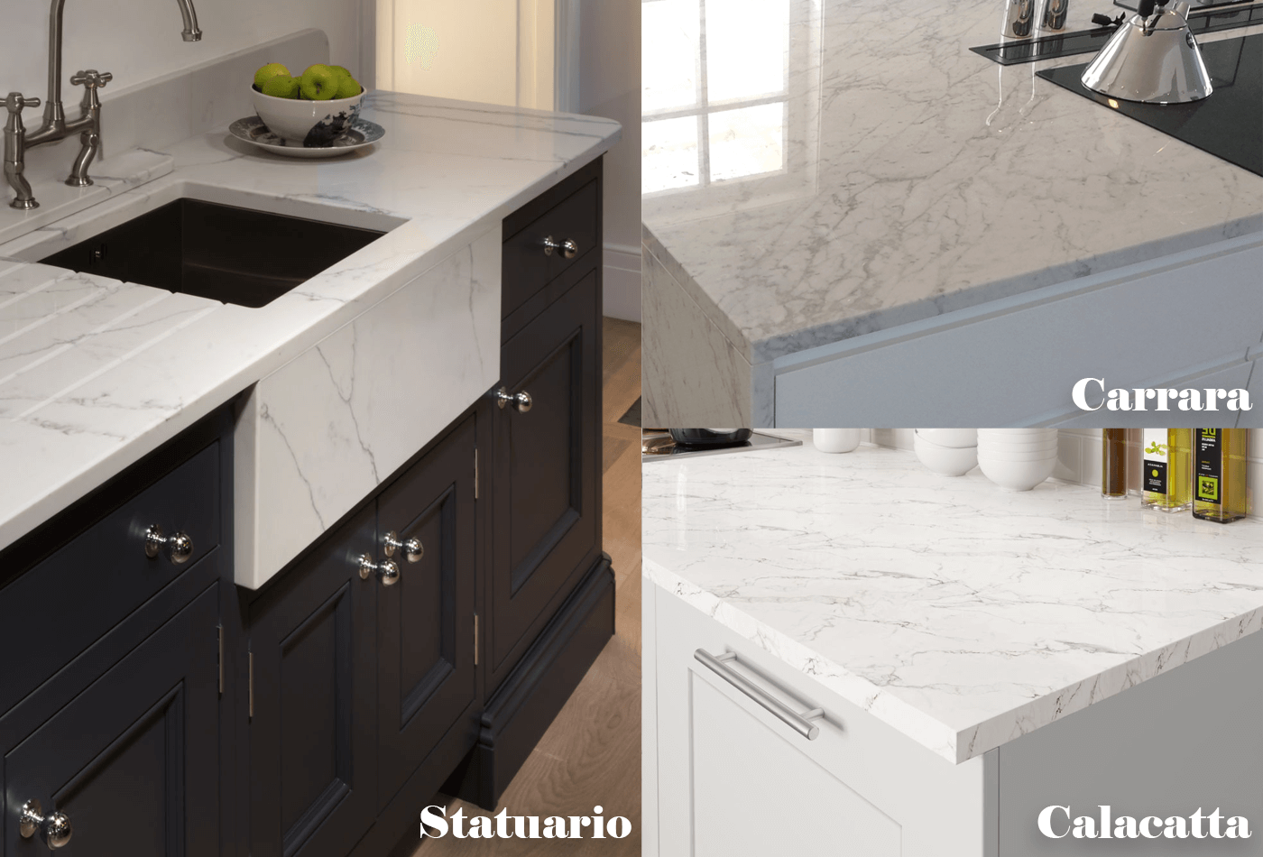 Difference Between Carrara And Calacatta And Statuario