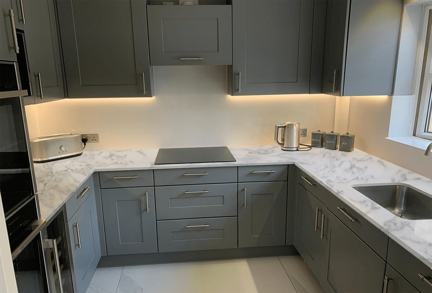 White Marble with Grey Veins to Upkeep Homes
