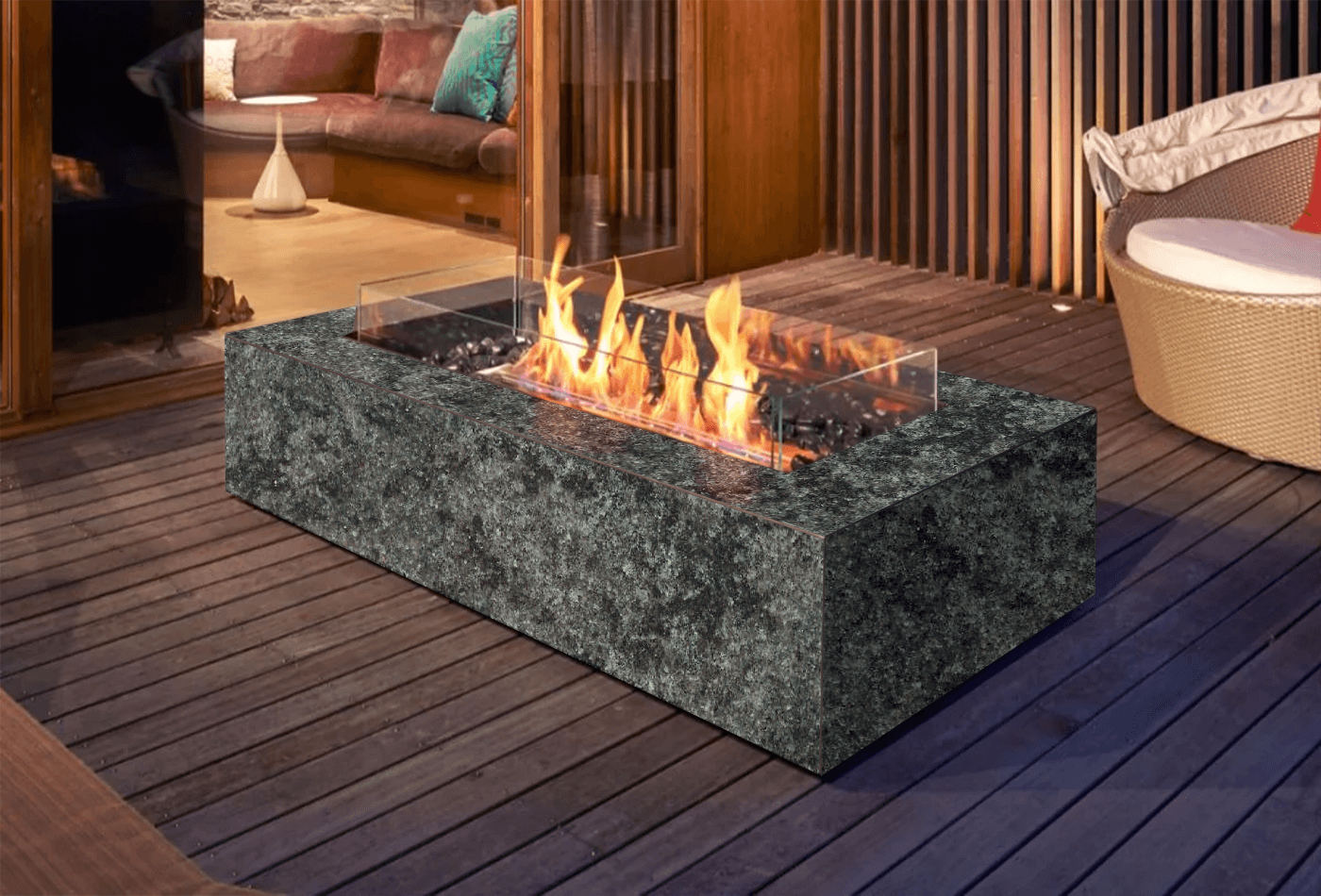 Why would you choose Green Granite for a fire pit