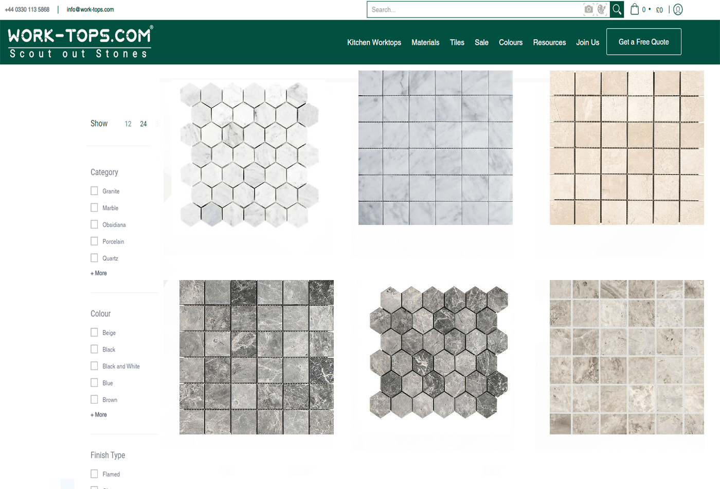 Wide Range of Mosaic Tiles for your Home