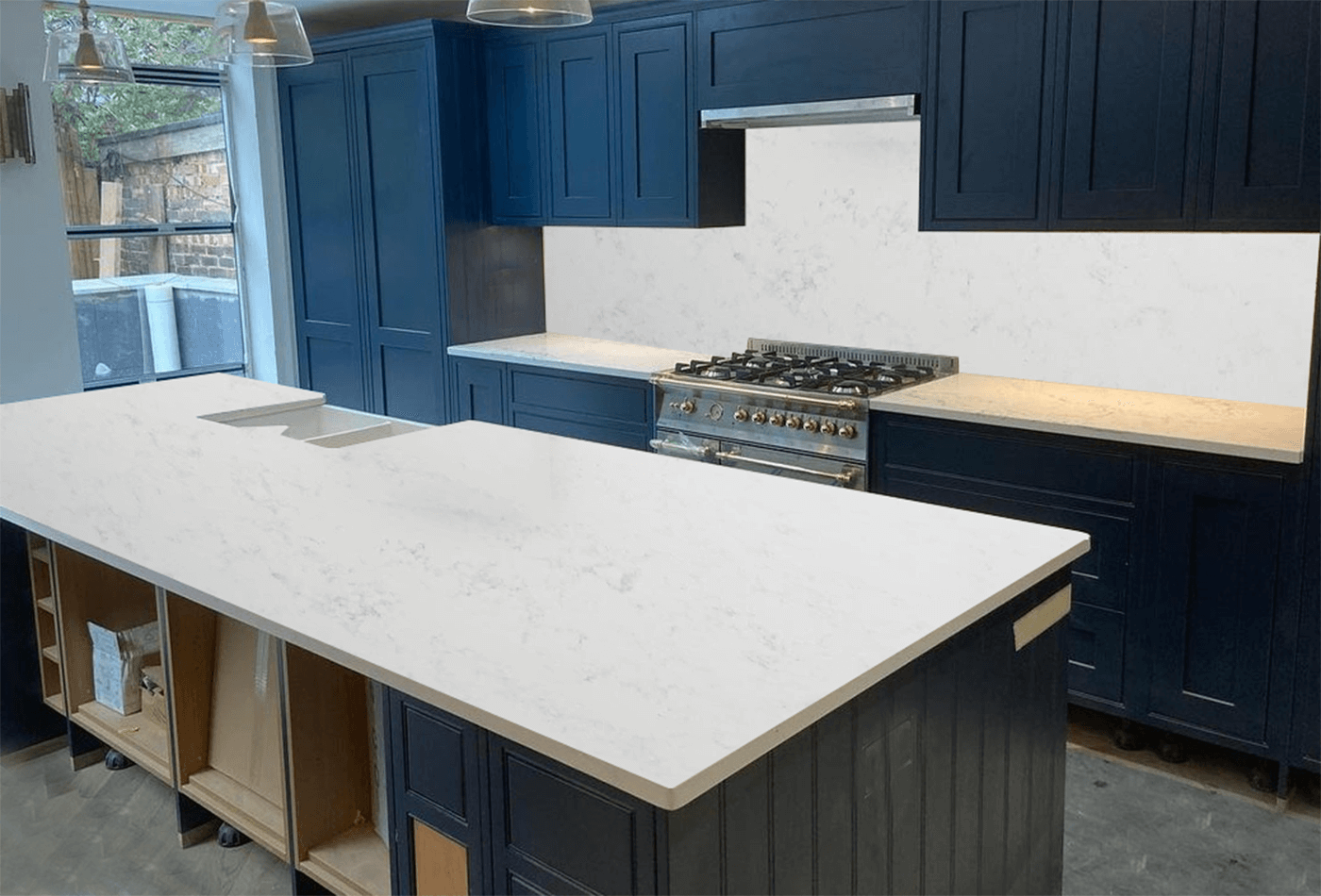 quartz - budget kitchen 