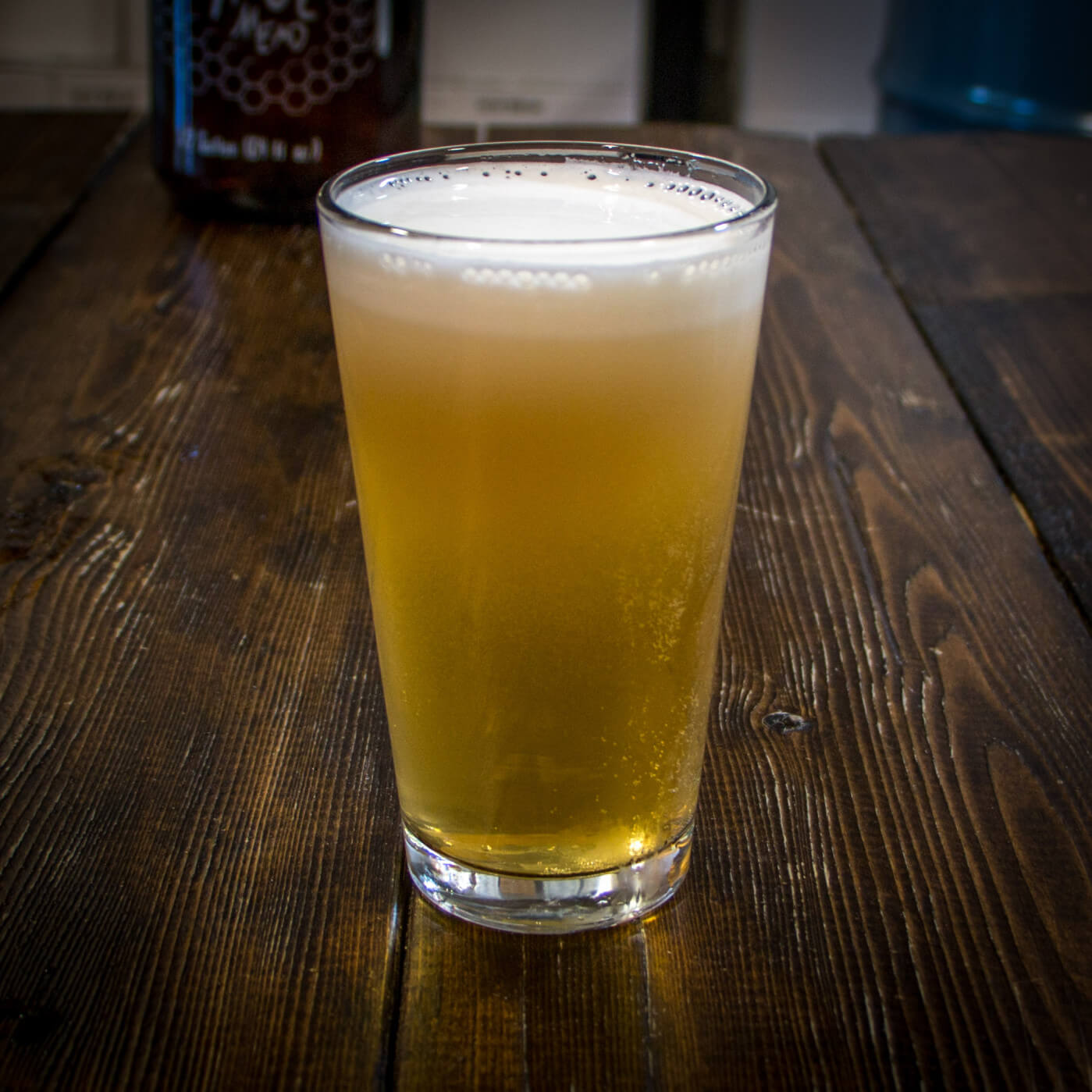 non-alcoholic mead with just honey, bubbles, and citric acid