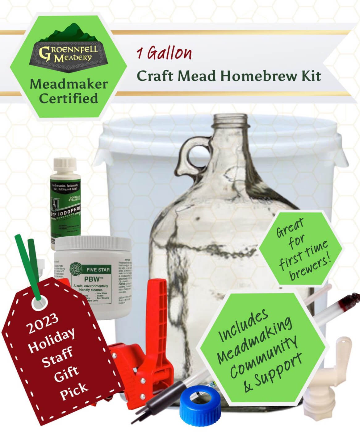 One Gallon mead Equipment Kit