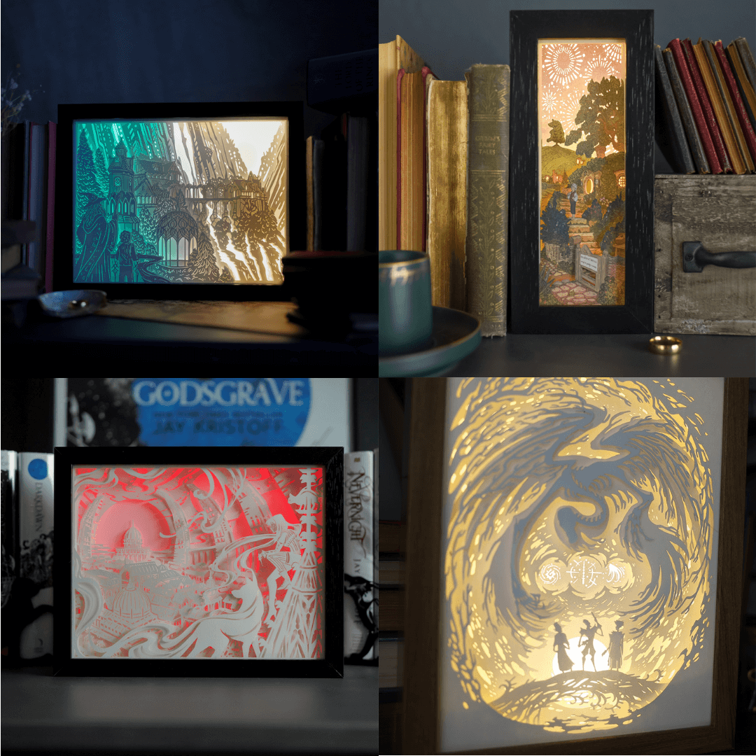 Various light boxes sold by LitJoy Crate