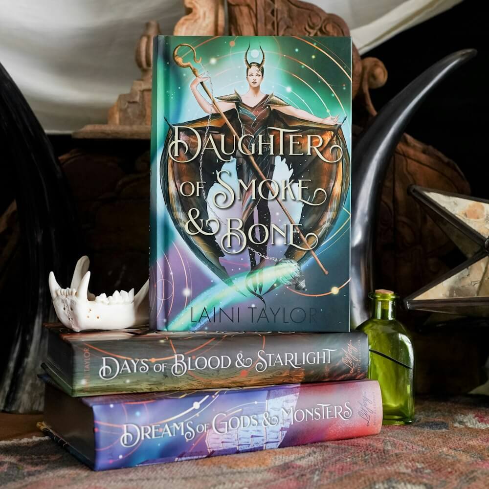 LitJoy's Special Edition box set of Daughter of Smoke and Bone by Laini Taylor