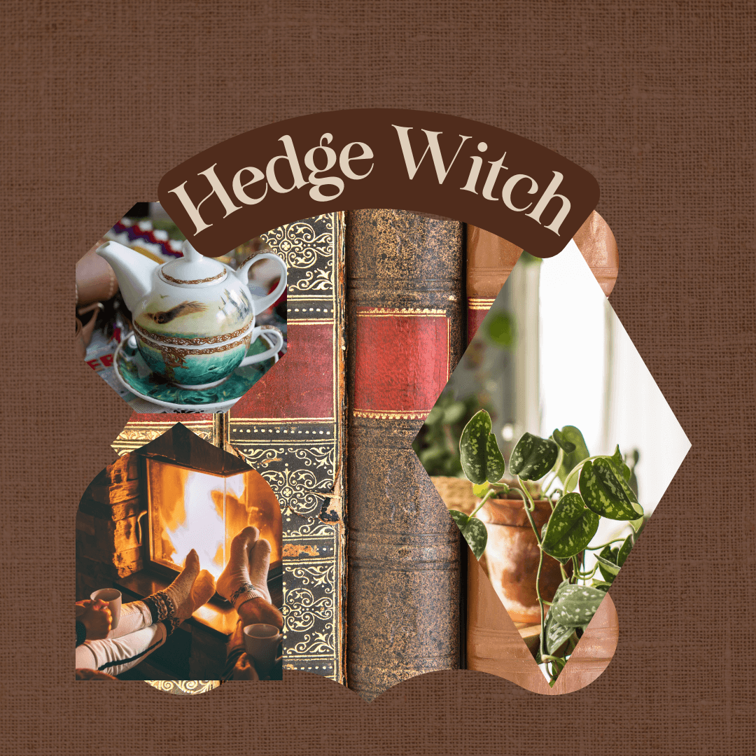 Hedge Witch images: plants, hearth, teapot, fantasy lake tea for one set sold by LitJoy