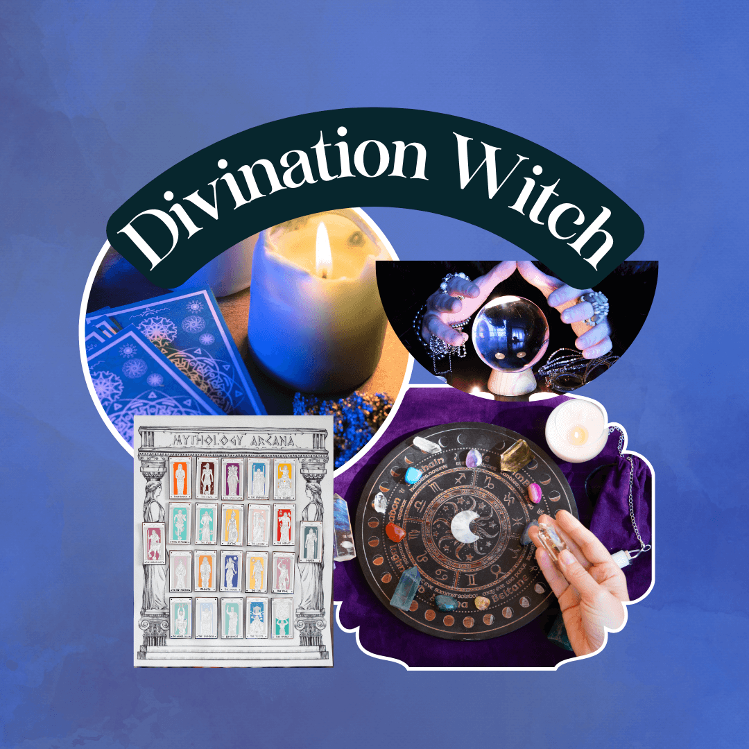 Divination Witch images: tarot, crystal ball, Mythology Tarot Enamel Pins sold by LitJoy