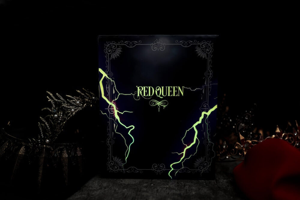 Glow in the dark version of the Red Queen Special Edition Box Set SLIPCASE