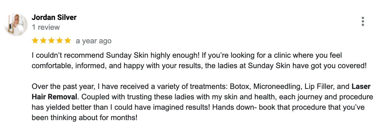 review for laser hair removal