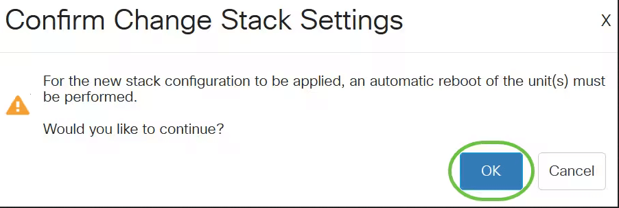 Change Stack Settings
